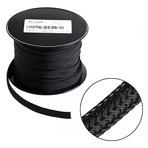 5 meters of  Shakmods Expanding Matte Braided Sleeving Cable Harness 11 Colours 